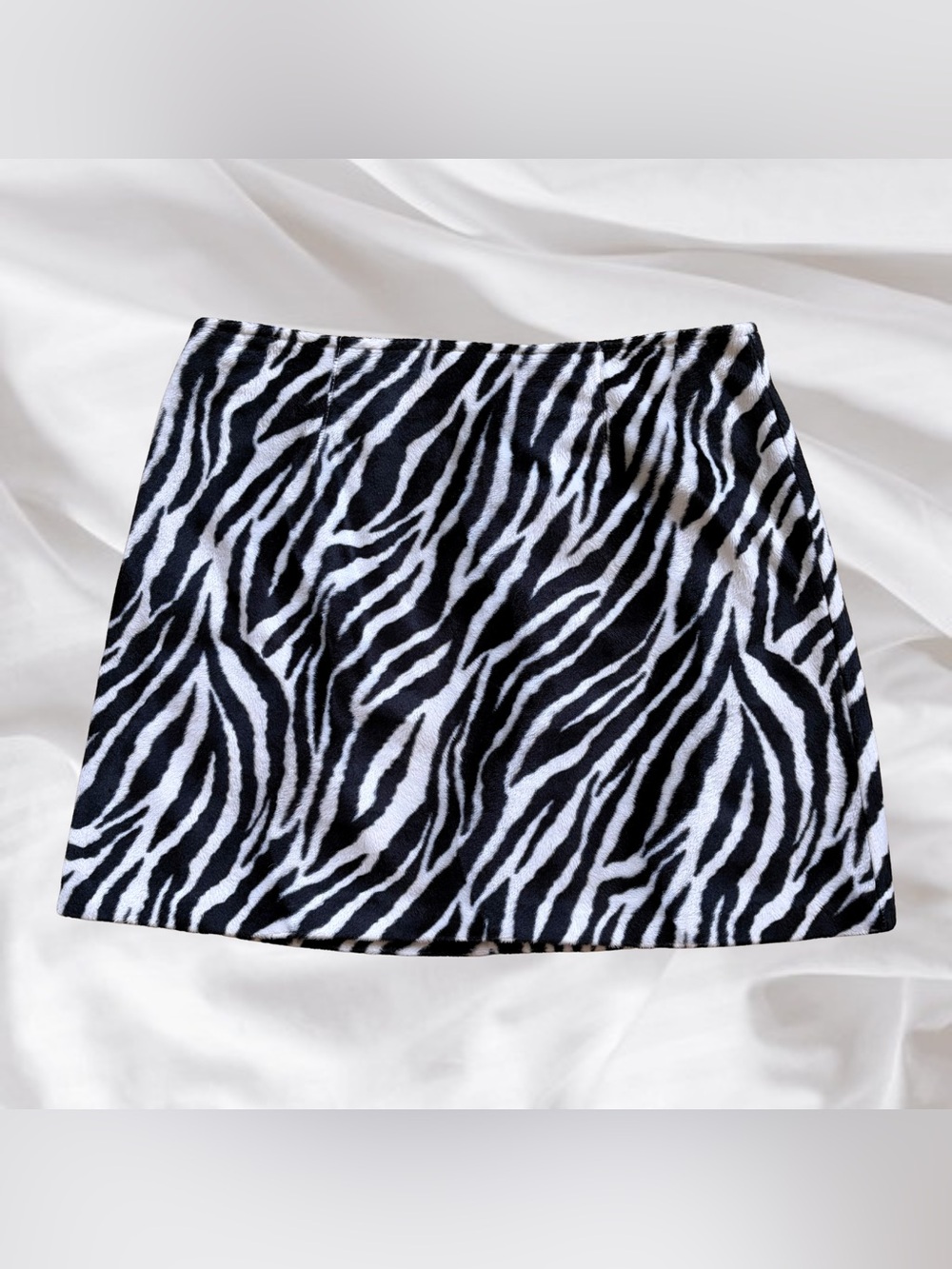 Y2K Zebra Mini Skirt